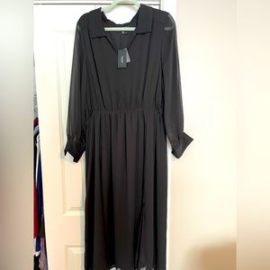 Black long sleeve dress